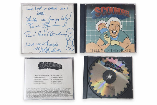Scoundrel – Tell Me If This Hurts CD 1995 FYG Records AUTOGRAPHED Punk Hardcore